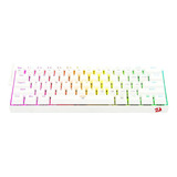 Teclado Mécanico 60% Redragon Dragonborn White K630w Red Blanco Inglés Us