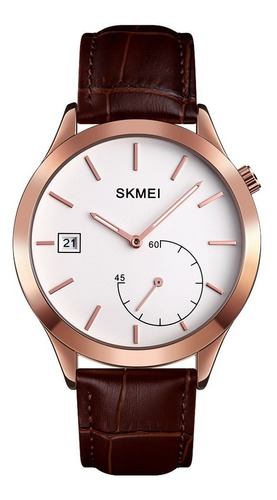 Reloj Hombre Skmei 1581 Todos Los Colores Acero Cuero