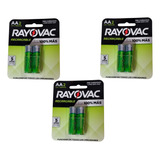 Pack 3 Blíster Pilas Rayovac Recargables Aa 1350mah 