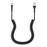 Cable Lightning En Espiral Para iPhone Para Apple Carplay, C