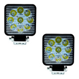 Par Faro 9 Led Mini Auxiliares 27 W Auto Moto