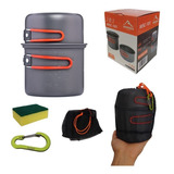 Conjunto Kit Panela Tático Para Camping E Trilhas 2 Pçs