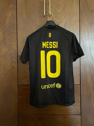 Jersey Retro Negro Fútbol Barcelona Fc Messi 2011-2012