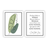 Placa Quadro 40x50cm Frase Psicologia Carl Jung Alma Boho P7