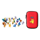 Pokemon Set De 24 Figuras + Estuche De Regalo 