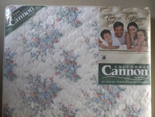 Colchon Cannon Princess 1.90x1.40x20 2 1/2 Plazas Espuma