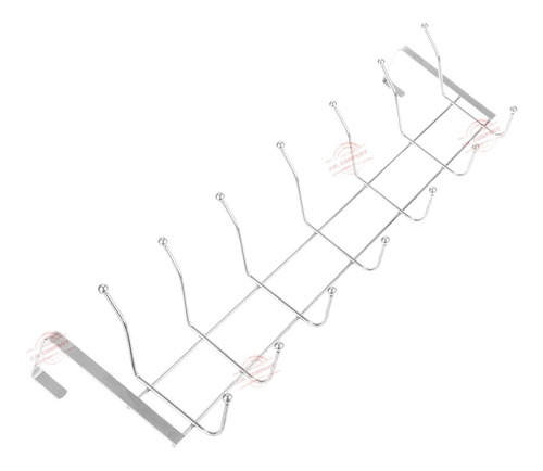 Perchero Para Puerta Colgador Con 7 Ganchos Acero 8670