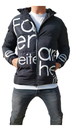 Campera Inflable Hombre Lainez Negra