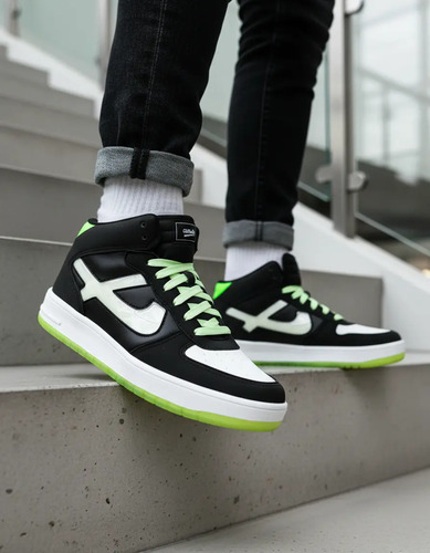 Tenis Panam Bota Negro Neon Tepoz Unisex Casual