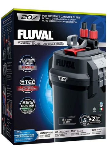 Filtro Externo Canister Fluval 207 Acuarios A443 Peces