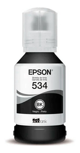 Botella De Tinta Epson T534 Negro T534120-al