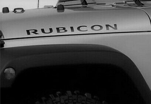 Kit 2 Calcomanias Jeep Wrangler Rubicon Capot Alta Calidad Foto 2