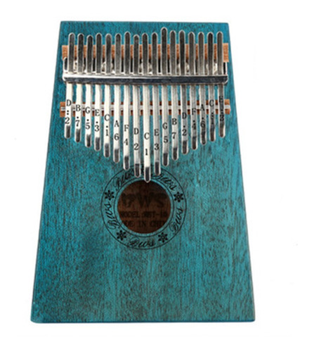 Kalimba Africana Piano De Dedo, De Caoba, De 17 Notas