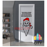 Vinil Decorativo Jack Skellington Navideño Y Frase Navidad