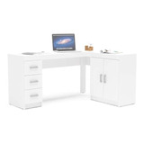 Escritorio Rack Para Pc Esquinero Color Wengue O Blanco