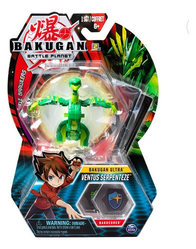 Figura De Acción Bakugan Ventus Serpenteze Original