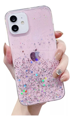 Capa De Telefone Star Silver Foil Pink Para Oppo