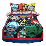 Cubrelecho Avengers Kwaii - Cama Queen