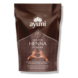 Ayumi Polvo De Henna Mehndi Puro, Color Natural Para Cabello