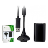 Carregador P Controle Sem Fio Xbox 360 Cabo Usb Play Charge 