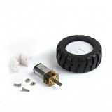 Kit Micro Motorreductor + Llanta + Soporte N20 3v-6v 100rpm