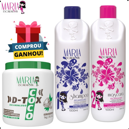 Kit Maria Escandalosa Progressiva 2x1l + D-tox Coco 1kg