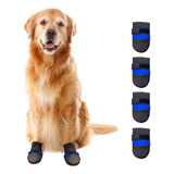 Sapato Para Cachorro Grande Porte Azul Silicone Xxl