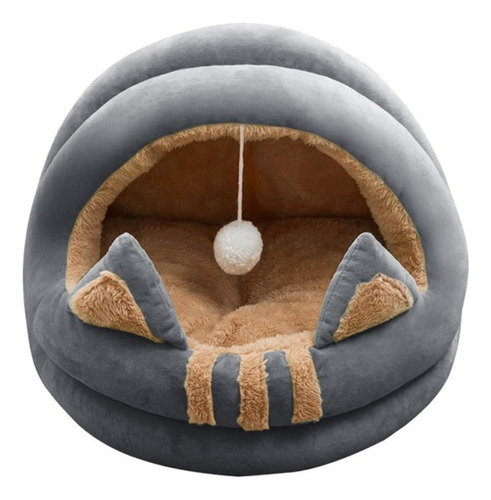 Cama Cucha Iglu Para Gatos Con Colgante Acolchado Talla M