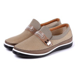 Zapatos De Verano Para Hombre, De Malla Hueca, Transpirable,