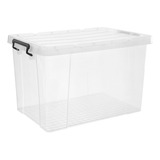 Caja De Almacenamiento Con Tapa De Plástico Transparente