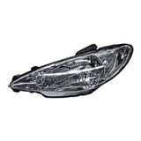 Faro Izq Peugeot 206 2008-2009 Liso Un As Tyc