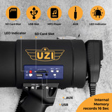 Megáfono Uzi Uzi-mp-pro De 50 W Con Sirena, Bluetooth