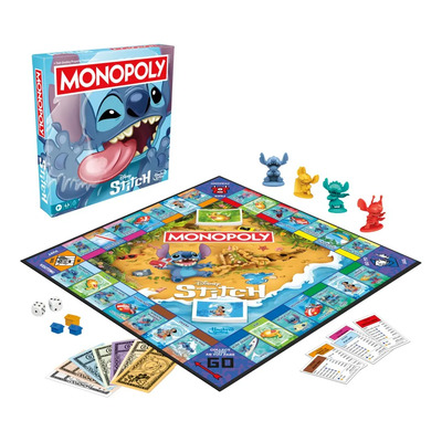 Juego De Mesa Monopoly Disney Stitch | Envío gratis