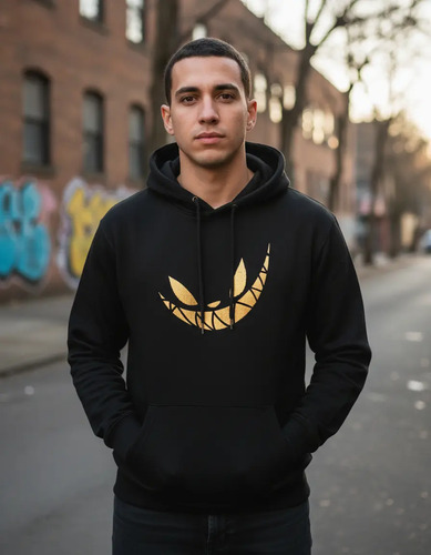 Sudadera Mad Kat El Rubius Impresion Dorado