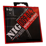 Cordas Para Guitarra Nig N63 Medidas Tradicionais 09 042 Níq