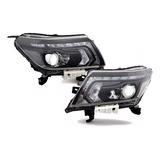 Faros Np300 Frontier 2017 2018 2019 Negros! Full Led Lupa