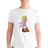 Playera 90´s Animacion Lizzie Mcguire Moda Bufanda Plumas 