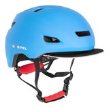 Casco Para Bicicleta Ciclista Talla L Azul Sl726 Gospel