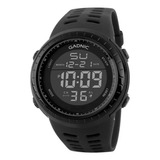 Reloj Pulsera Gadnic Negro Digital Hombre Resistente Al Agua