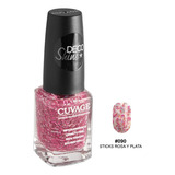 Esmaltes De Uñas Tradicional Sin Tacc Cuvage Pro Keratine Color #090 Sticks Rosa Y Plata