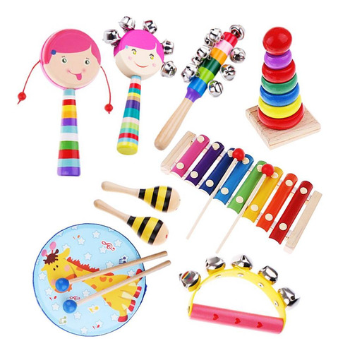 Instrumentos De Música Para Niños Pequeños 9 Piezas-1