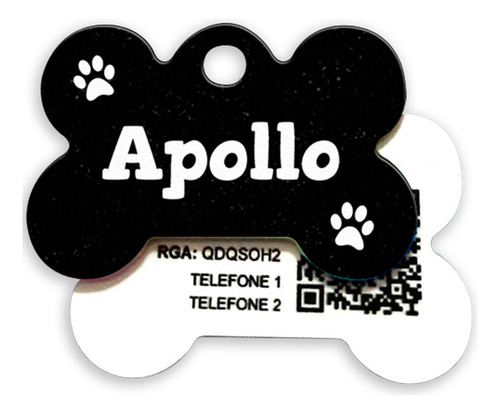 Plaquinha De Identificação Pet Cachorro Gato Personalizada