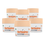 Kit 6 Desodorante Creme Herbíssimo Vanilla 55g