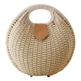 .. Bolso De Playa De Verano, Bolso De Mano De Paja Grande