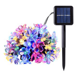 Lámpara De Flores Solares 7m/22.97ft 50pcs Led Coloridos De