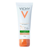 Vichy Protetor Capital Soleil Purify Fps70 Pele Clara 40g