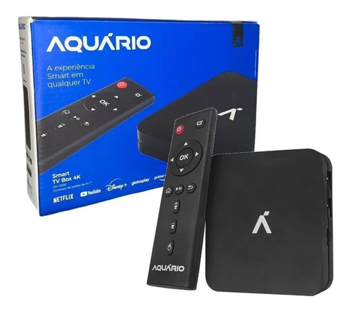 Smart Tv Box Aquario - Anatel - Disney, Globo Play, Netiflix