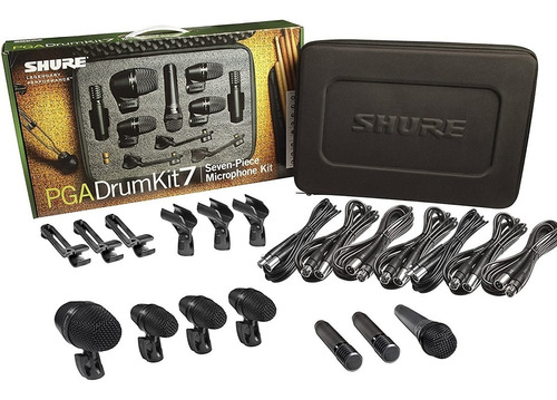 Kit De Micrófonos Para Batería Shure Pgadrumkit7 Premium