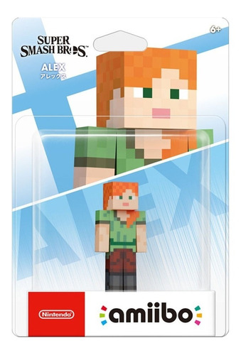 Figura Amiibo Nintendo Alex Minecraft Super Smash Bros