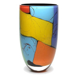 Vaso Decorativo Murano Lascas Colorida Enfeite Presente Luxo